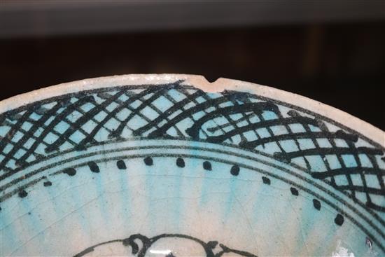 An Hispano Moresque style inkstand,